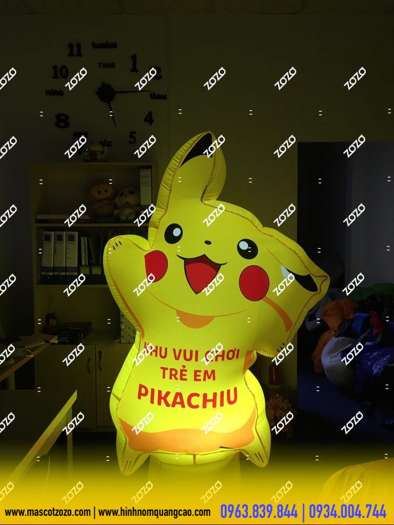 Mô hình bơm hơi giá tốt. Thiết kế độc quyền theo yêu cầu 1 rối hơi pikachiu