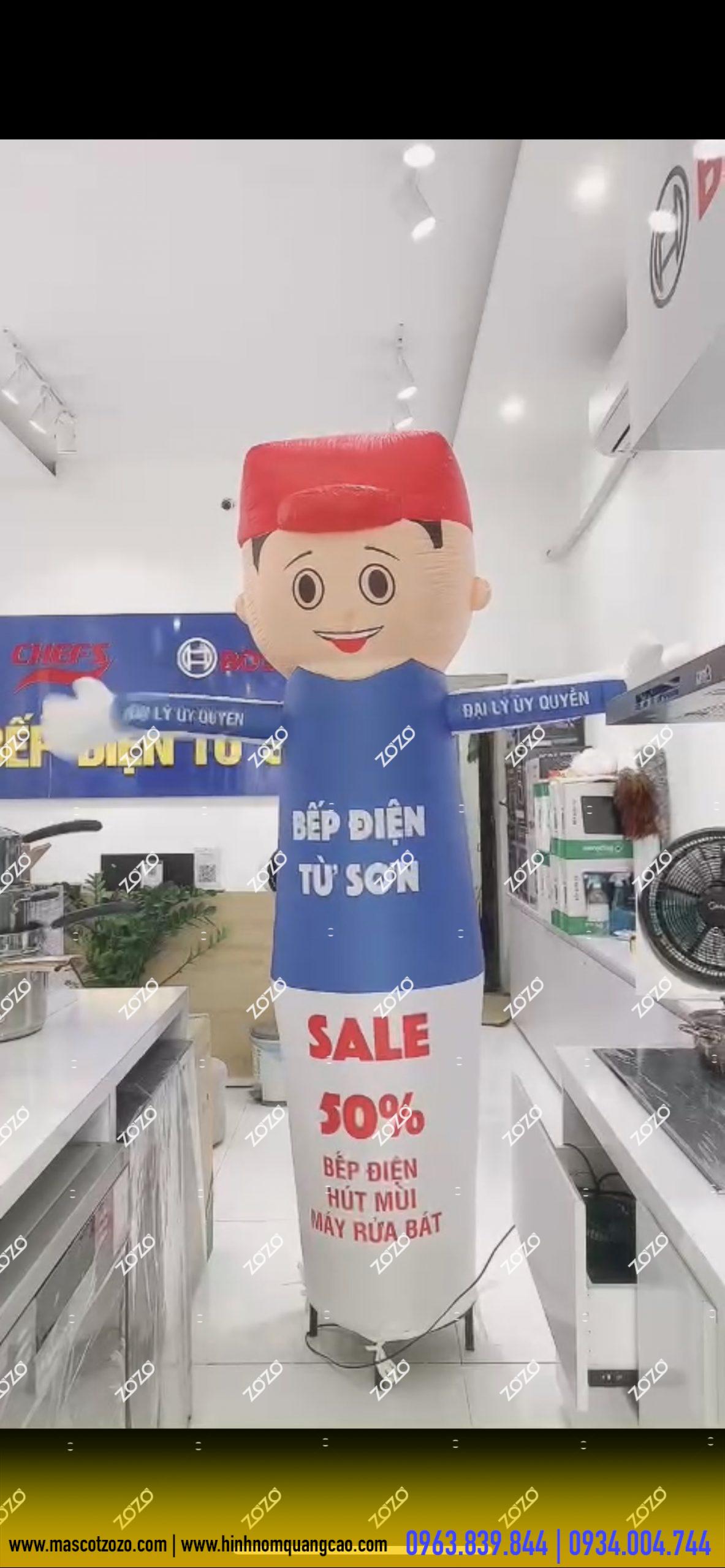 Rối hơi bếp điện từ Rối hơi bếp điện từ