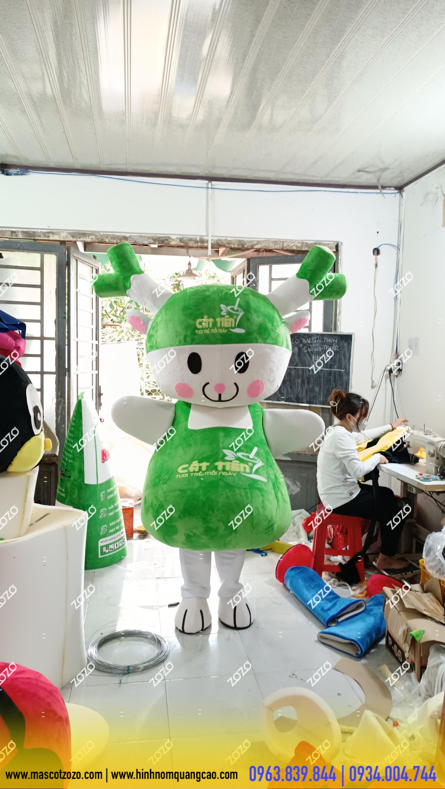 mascot đầu cọng hành lá mascot đầu cọng hành lá