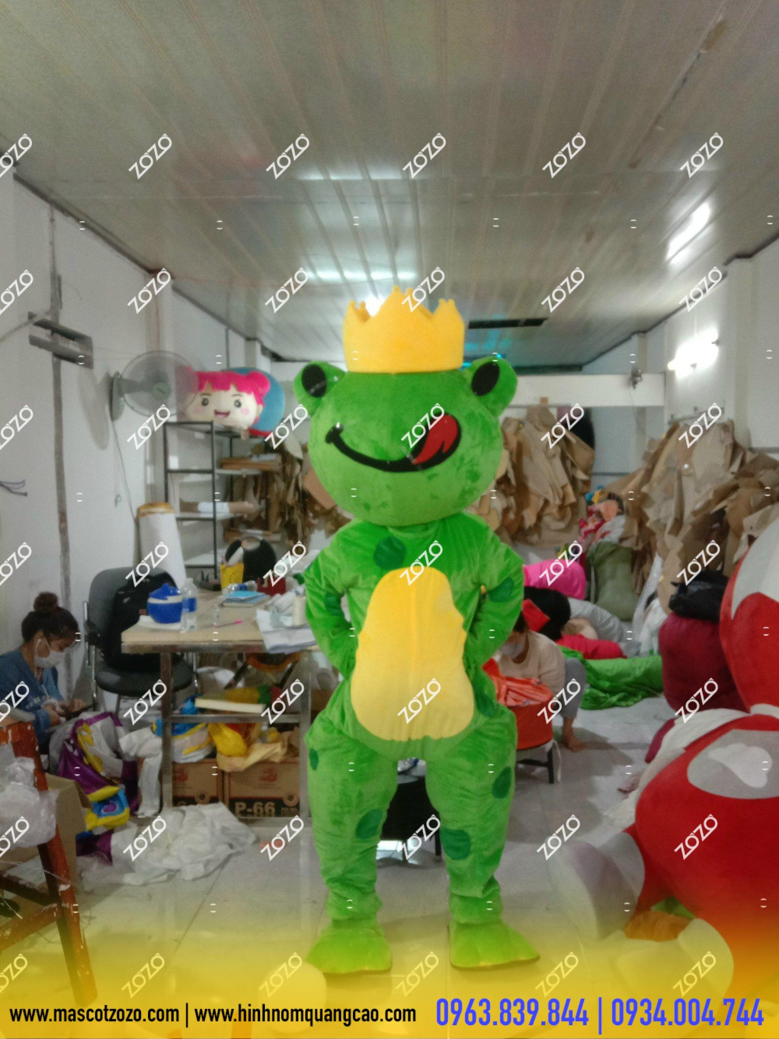 mascot ếch xanh mascot ếch xanh