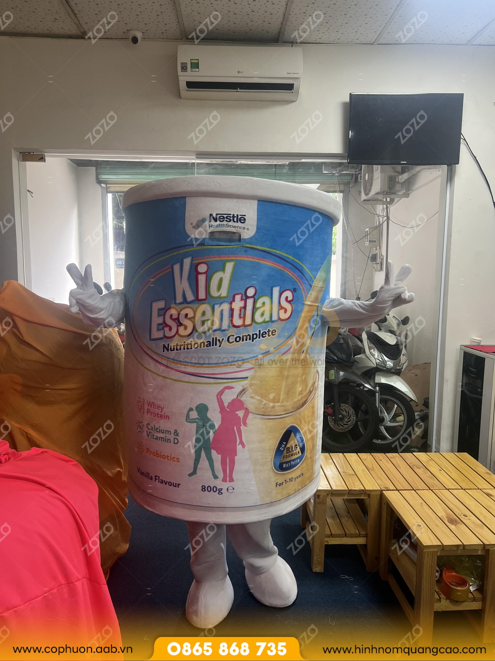 mascot lon sữa mascot lon sữa