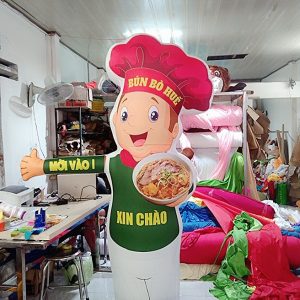 Mô hình bơm hơi 2 Roi bun bo
