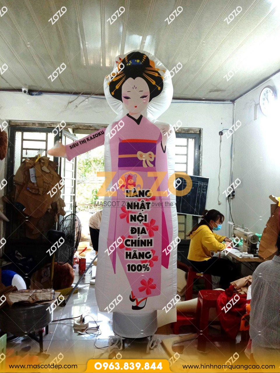 Rối hơi cô gái Nhật Bản Rối hơi cô gái Nhật Bản