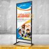 Standee chân sắt trung tâm anh ngữ 2 stadee khung sat1 1