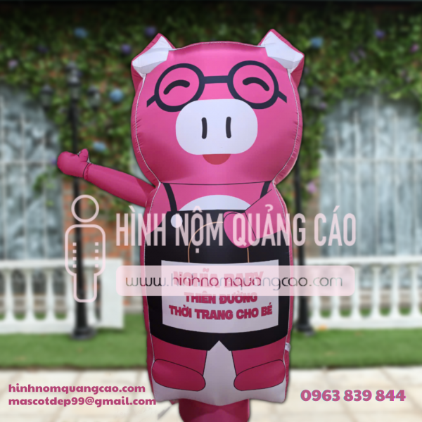 Rối hơi heo hồng Thời trang cho bé