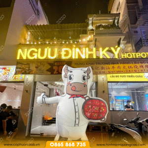 Rối hơi con trâu nhà hàng Ngưu Đỉnh Ký