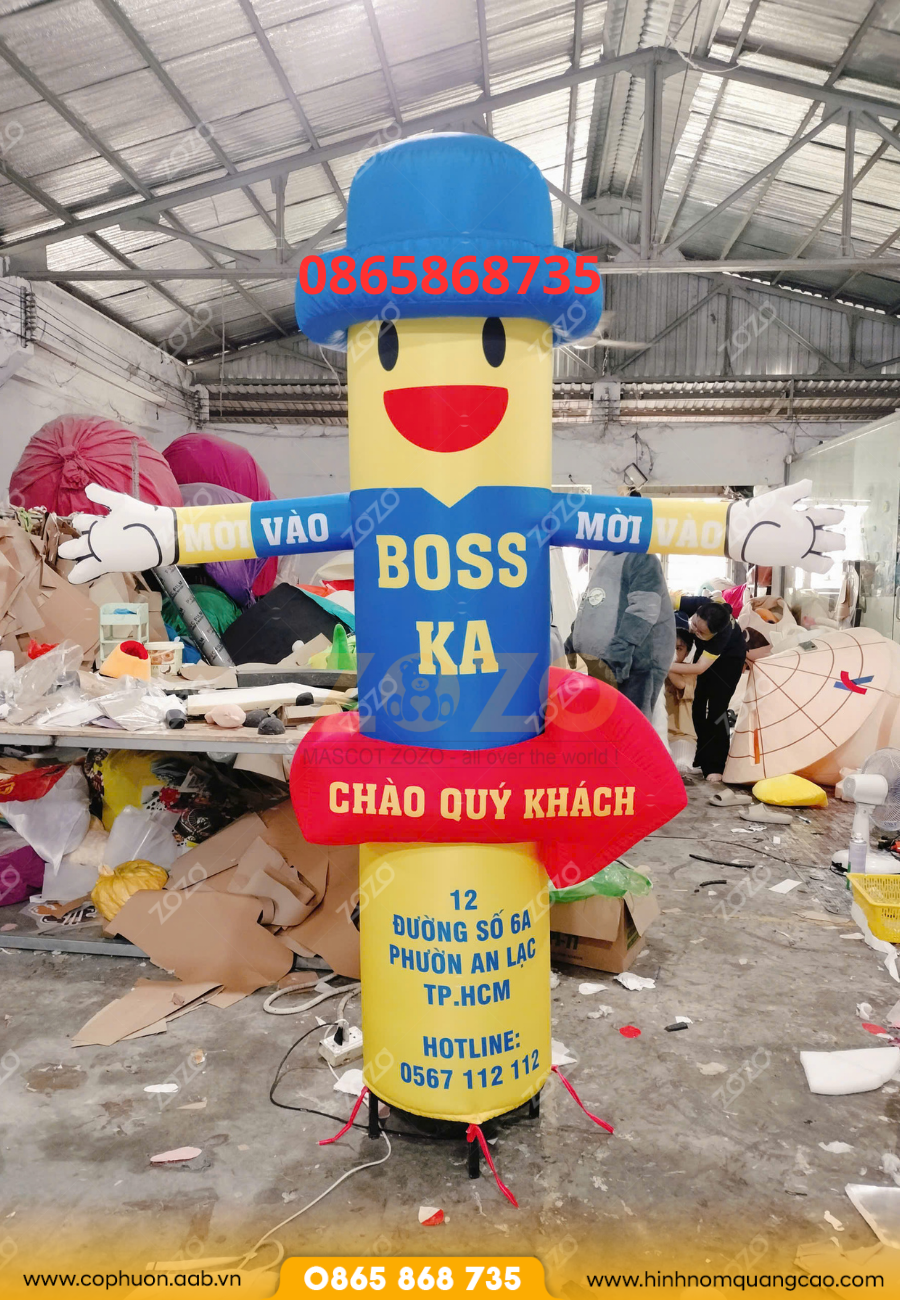 rối hơi quảng cáo ngoài trời