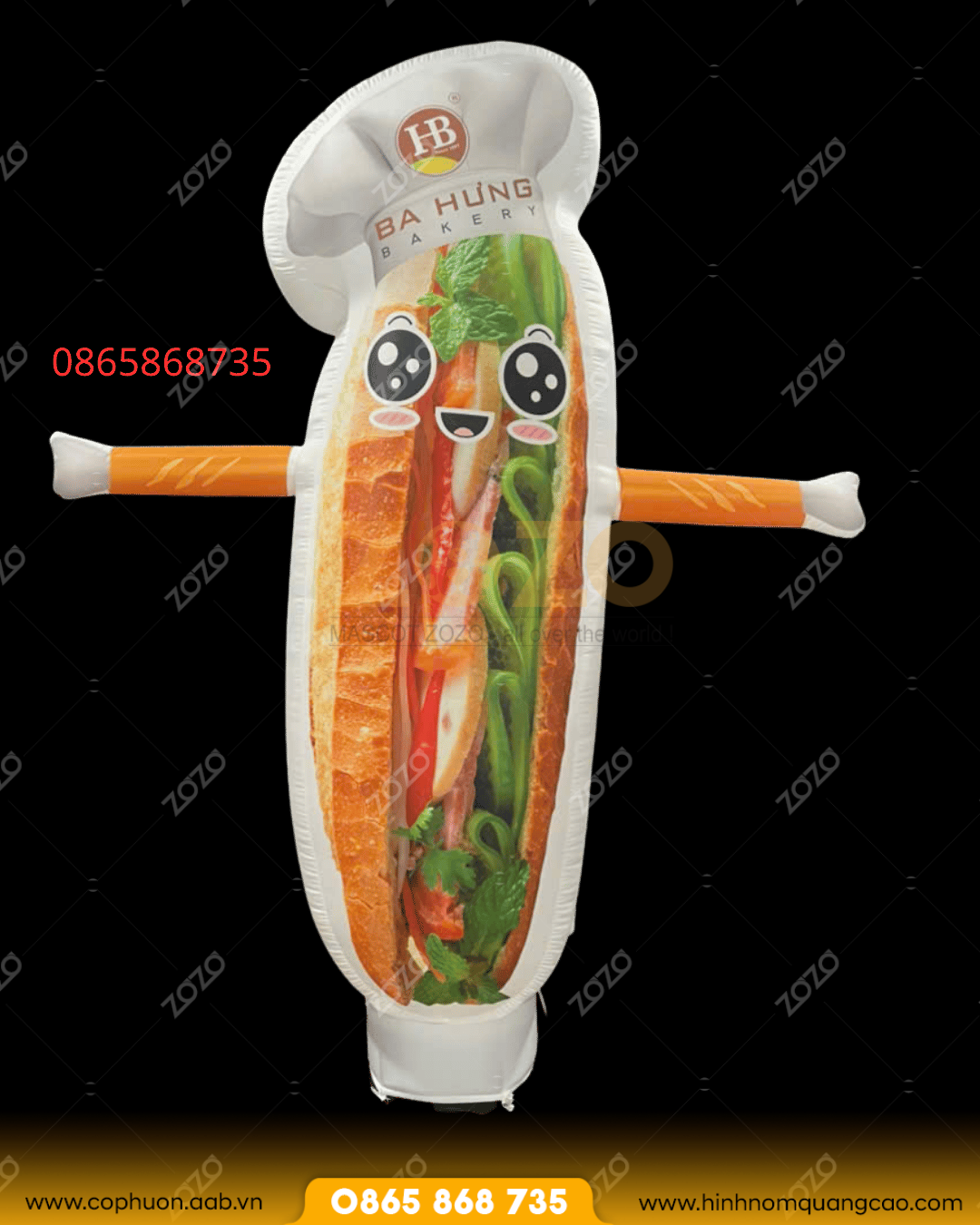 rối hơi quảng cáo