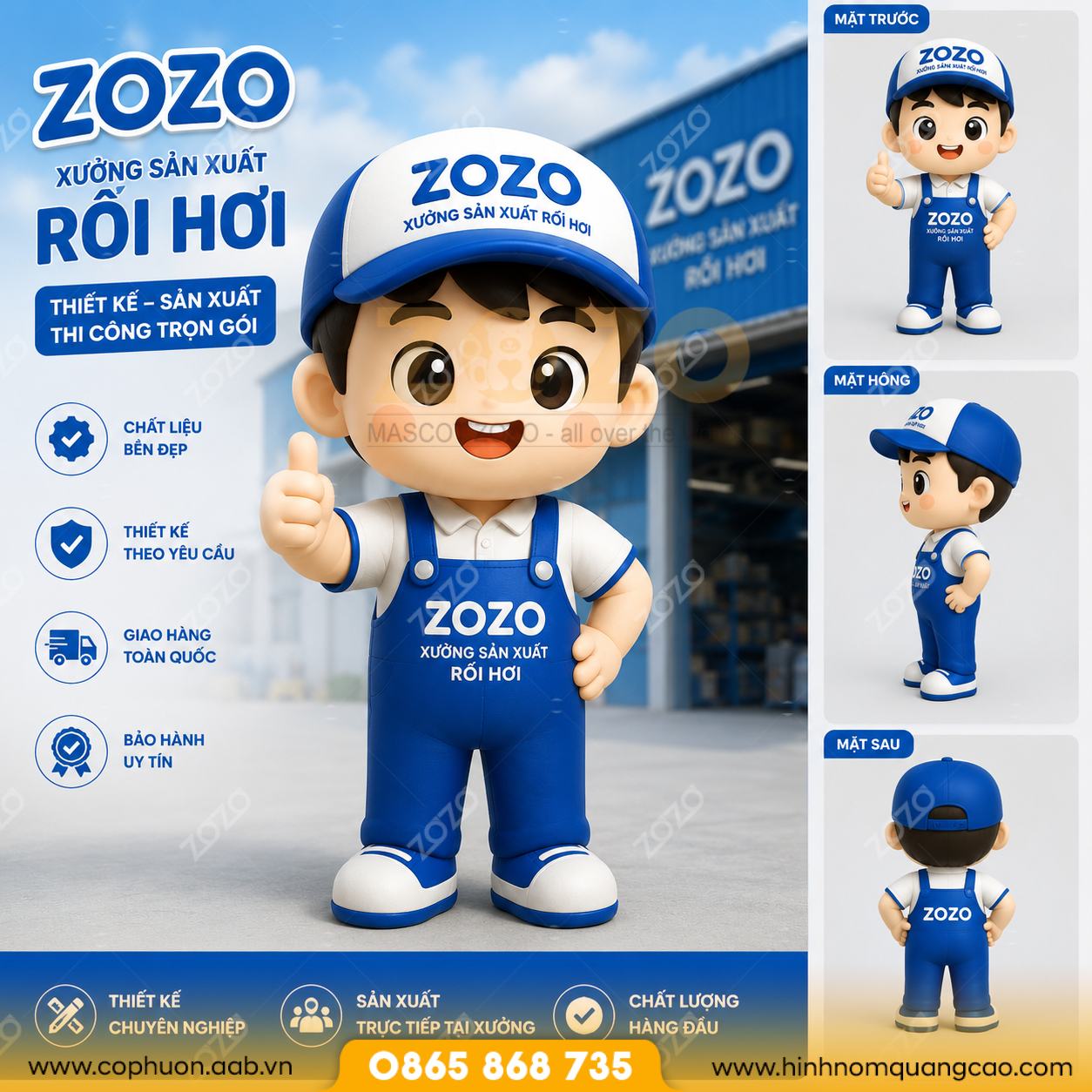 Mascot Theo Yêu Cầu: 7 Bí Quyết Tạo Nhân Vật Thương Hiệu Đáng Nhớ 4 mẫu mascot quảng cáo